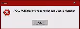 Accurate tidak terhubung dengan license Manager Accurate tidak terhubung dengan license Manager