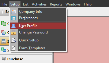 User Profil di Accurate