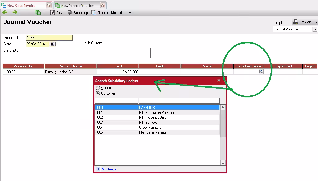 error Subsidiary must have a value error Subsidiary must have a value