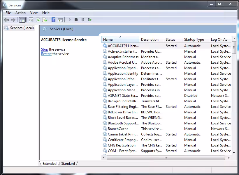 Accurate Service License Tidak Aktif 