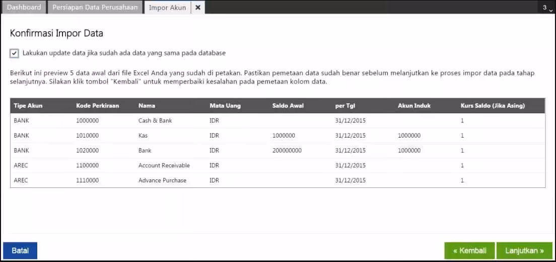 Impor Data Akun Accurate Online Impor Data Akun Accurate Online