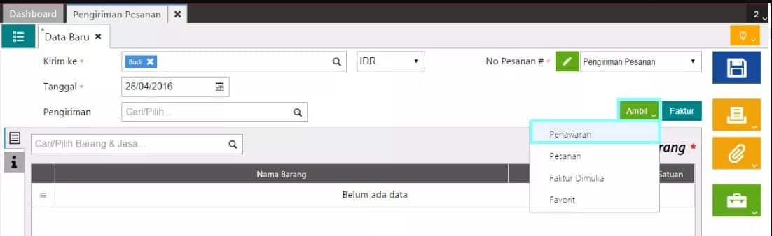 Membuat Pengiriman Pesanan Berasal Dari Penawaran Membuat Pengiriman Pesanan Berasal Dari Penawaran
