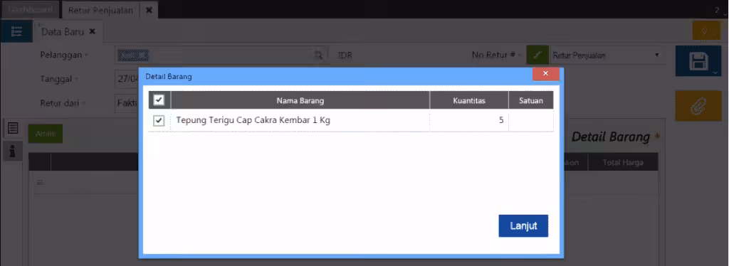 membuat Retur Penjualan membuat Retur Penjualan