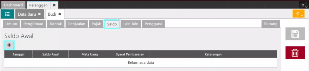 Mengisi Saldo Piutang Pelanggan Dengan Multi Mata Uang