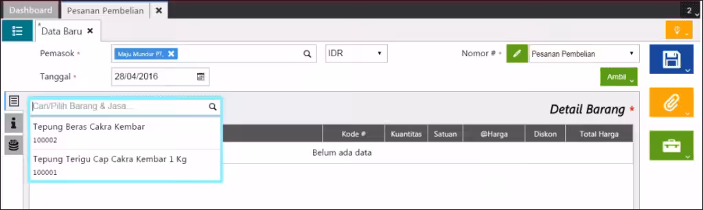 Membuat Pesanan Pembelian Membuat Pesanan Pembelian