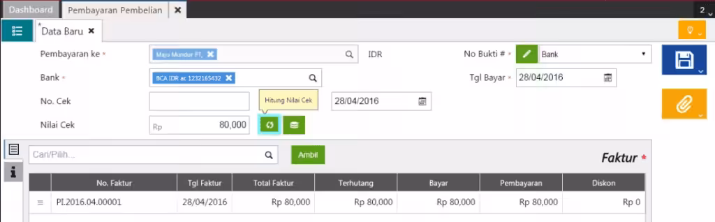 Membuat pembayaran pembelian Membuat pembayaran pembelian
