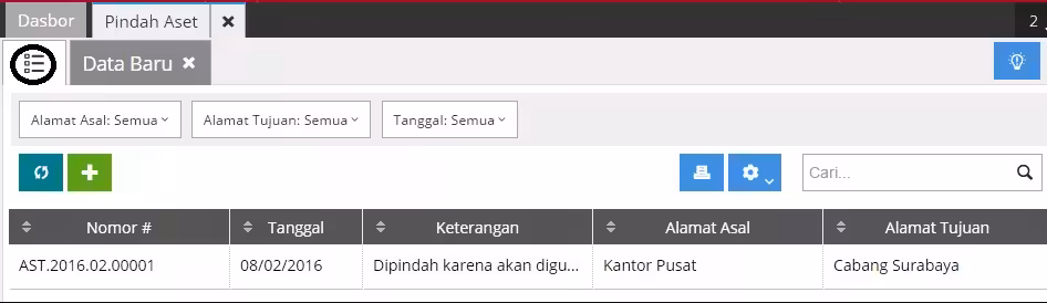 Membuat Pindah Aset Tetap Membuat Pindah Aset Tetap