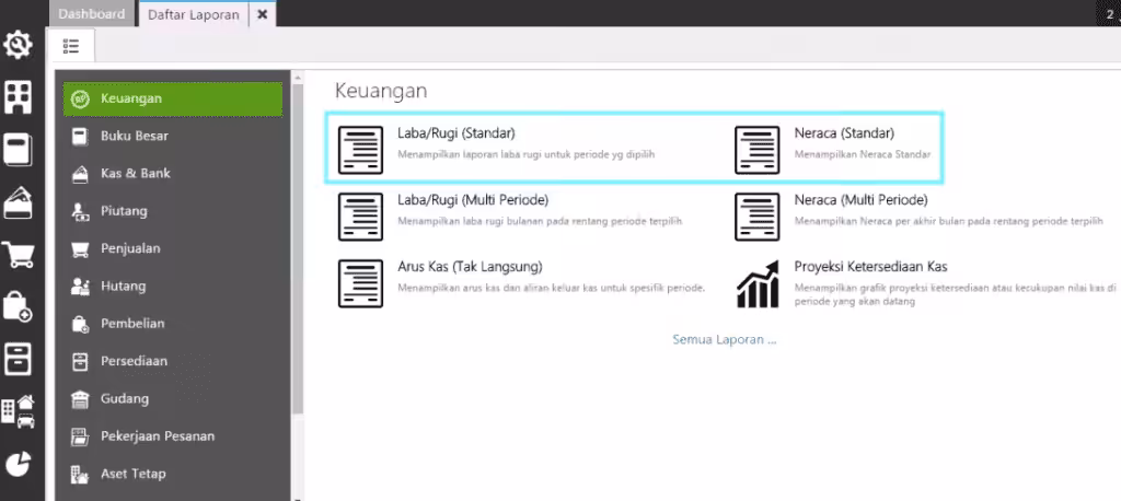 Membuka Laporan Membuka Laporan