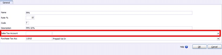 Tax Account is Empty