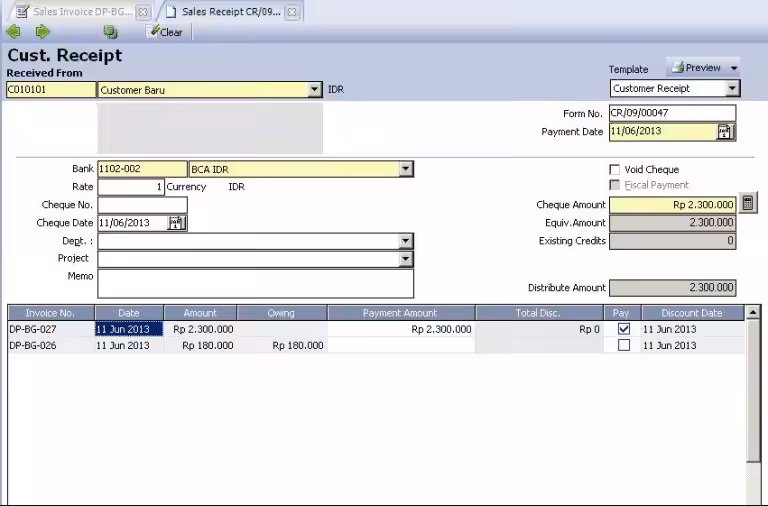 Mengembalikan pembayaran dari customer atas invoice Mengembalikan pembayaran dari customer atas invoice