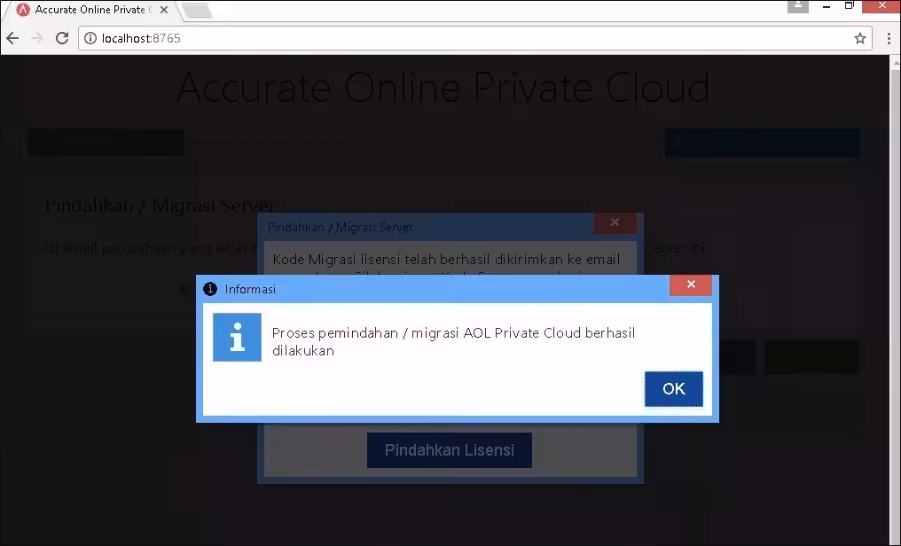 Migrasi ACCURATE Online Private