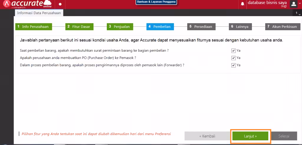 Persiapan Menggunakan Accurate Online Persiapan Menggunakan Accurate Online