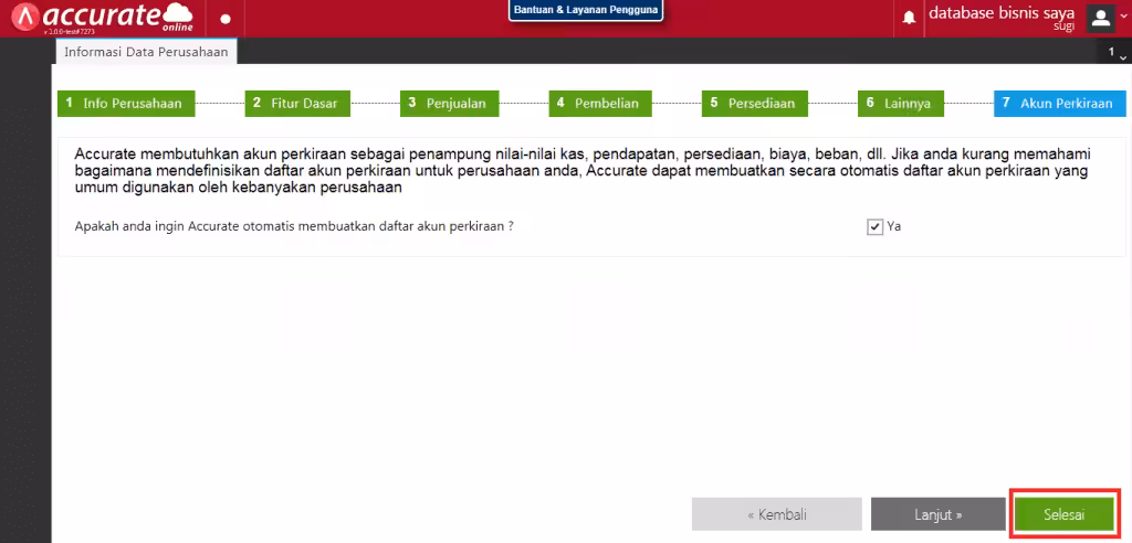 Persiapan Menggunakan Accurate Online Persiapan Menggunakan Accurate Online