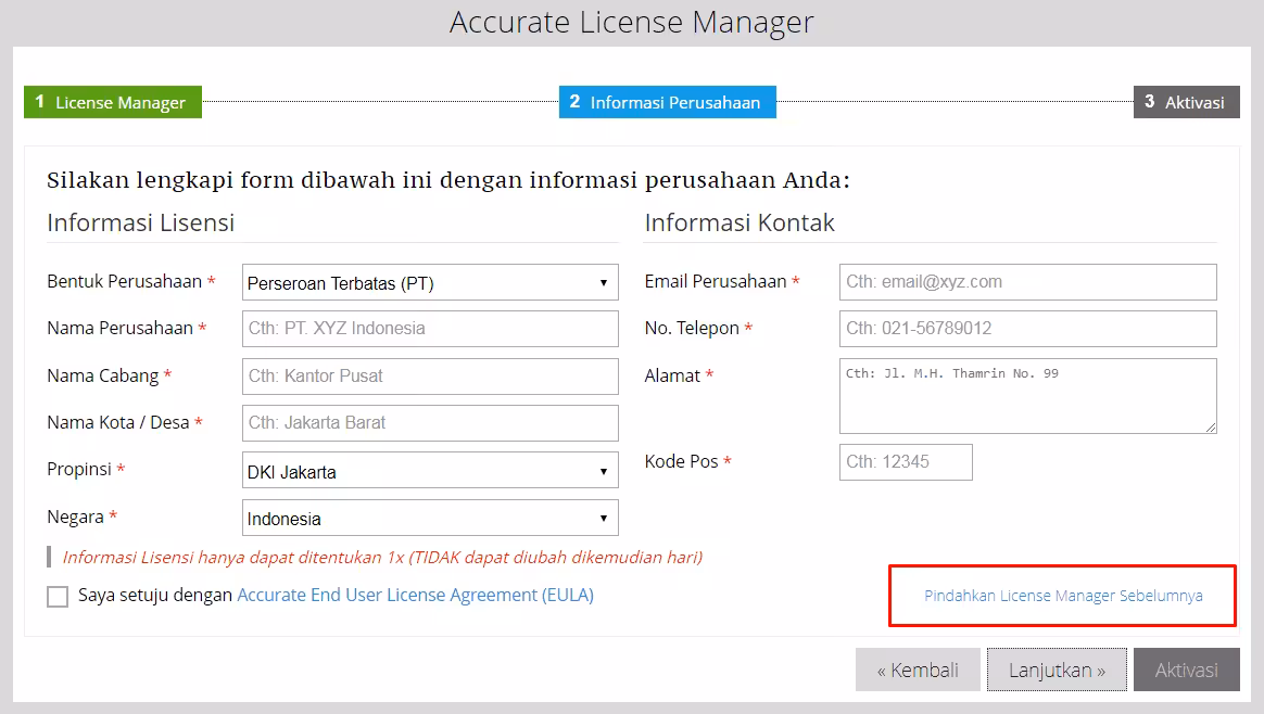 memperbaiki Accurate License Manager memperbaiki Accurate License Manager