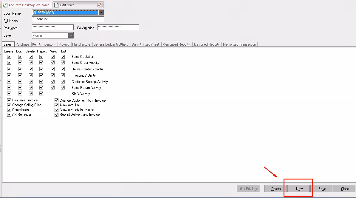 membuat user login 