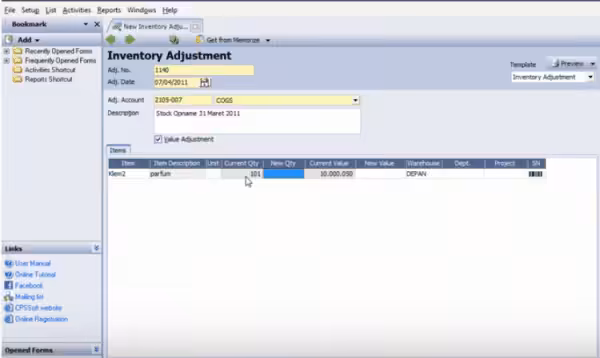 inventory adjustment menambahan stok inventory adjustment menambahan stok
