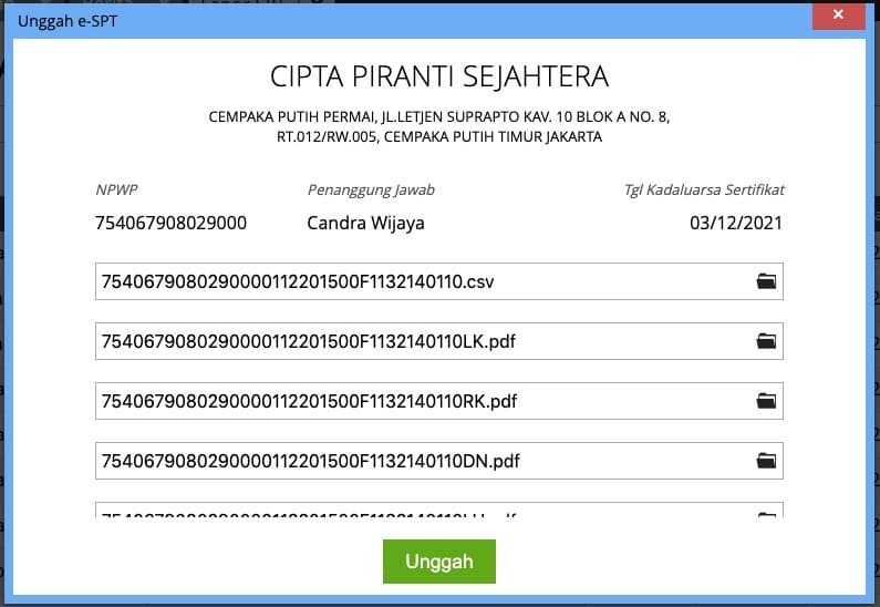 pelaporan pajak menggunakan accurate online