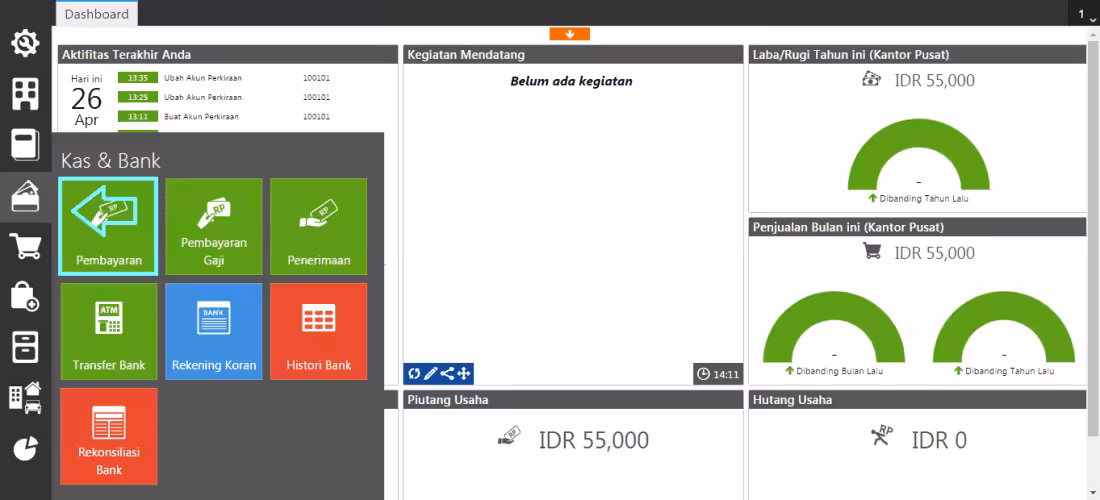 membuat pembayaran mata uang asing Accurate Online