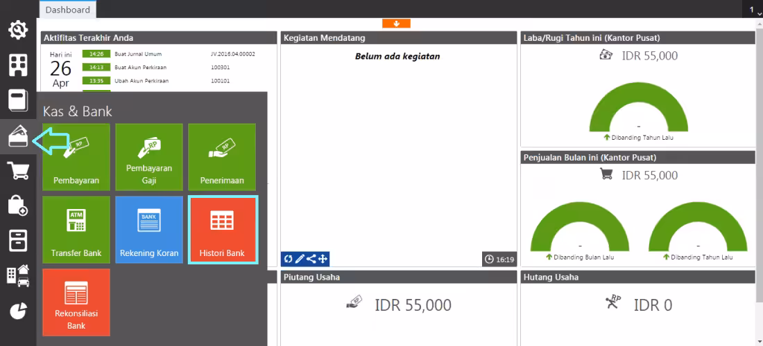 melihat histori bank pada Accurate Online melihat histori bank pada Accurate Online