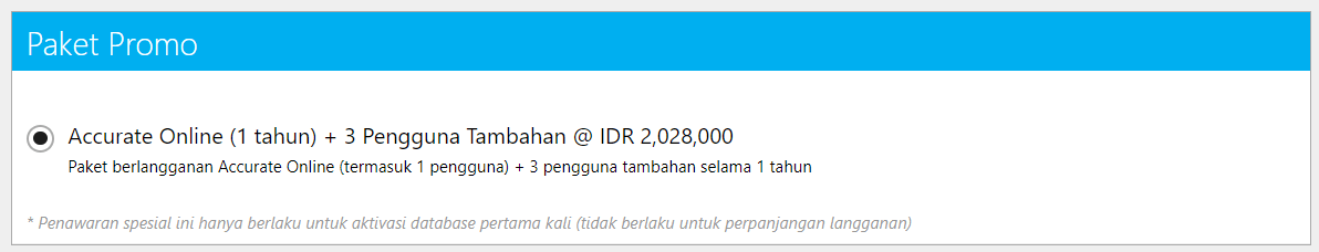 menggunakan Kode Promo Accurate Online