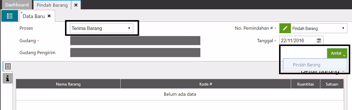 Membuat Terima Barang Membuat Terima Barang
