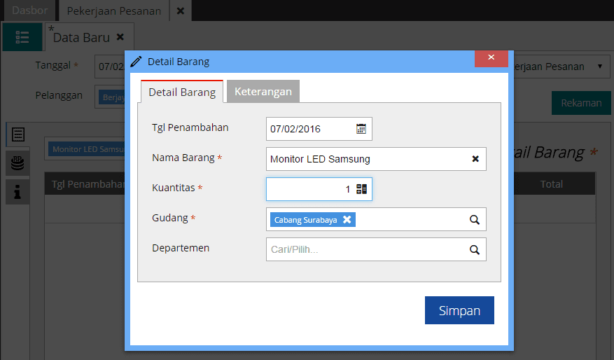 Pekerjaan Pesanan Accurate Online Pekerjaan Pesanan Accurate Online