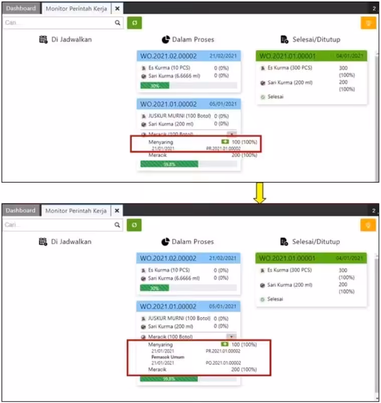 Subkon Biaya Produksi