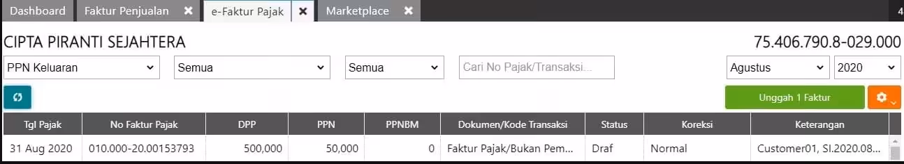 fitur e faktur pajak accurate online fitur e faktur pajak accurate online