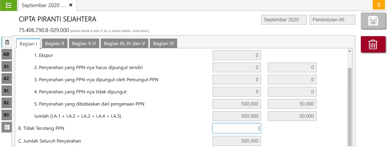 Posting Submit dan Lapor Transaksi PPN