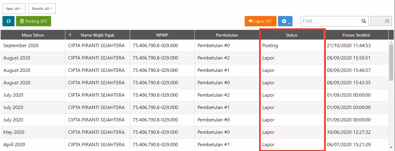 Posting Submit dan Lapor Transaksi PPN Posting Submit dan Lapor Transaksi PPN