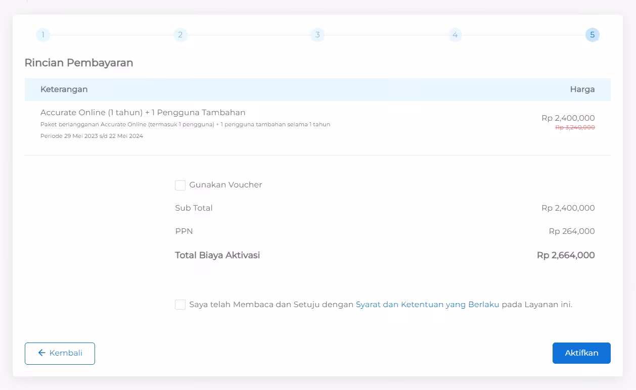 harga accurate online