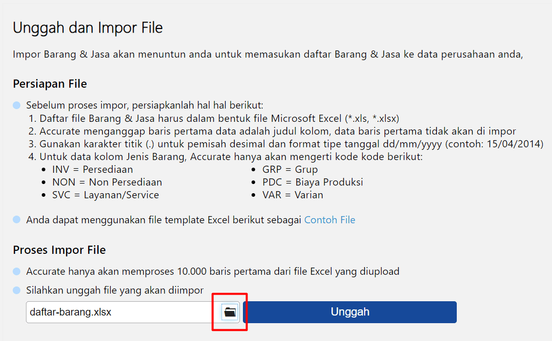 Edit Batas Minimum Stok Barang 