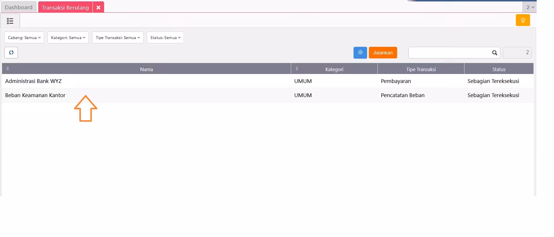 Membuat transaksi berulang di Accurate Online