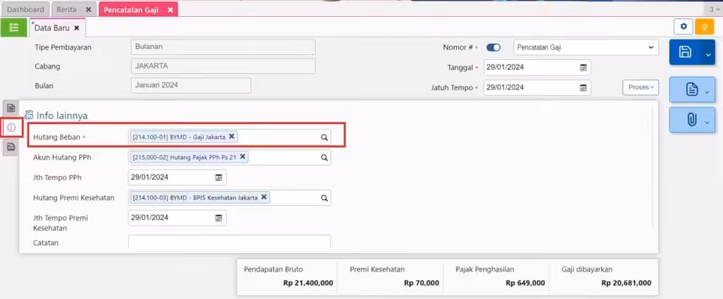 mencatat beban gaji di Accurate online mencatat beban gaji di Accurate online