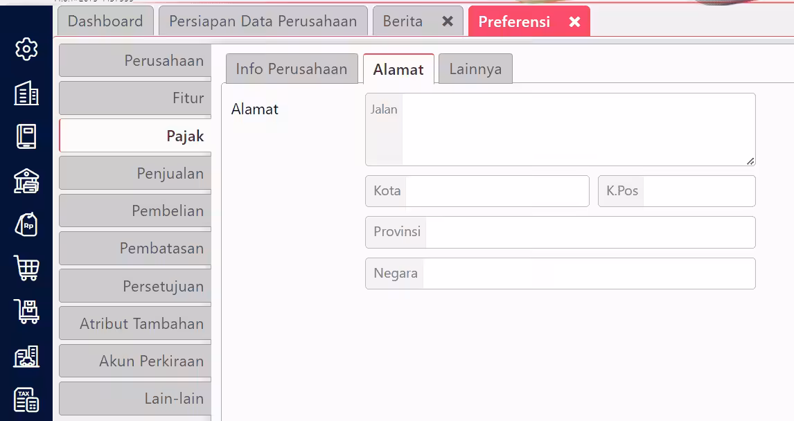 pengaturan preferensi pajak di Accurate Online pengaturan preferensi pajak di Accurate Online