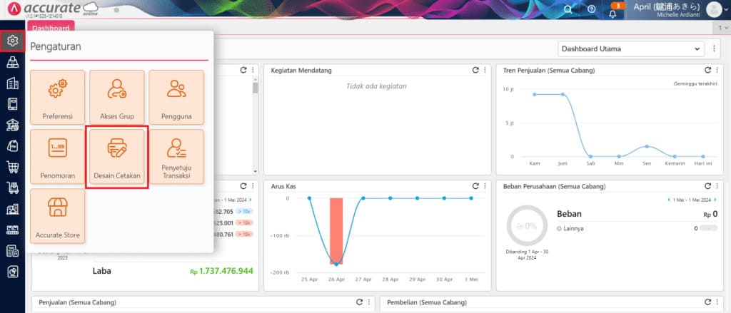 cara menggabungkan barang yang sama pada Desain Cetakan