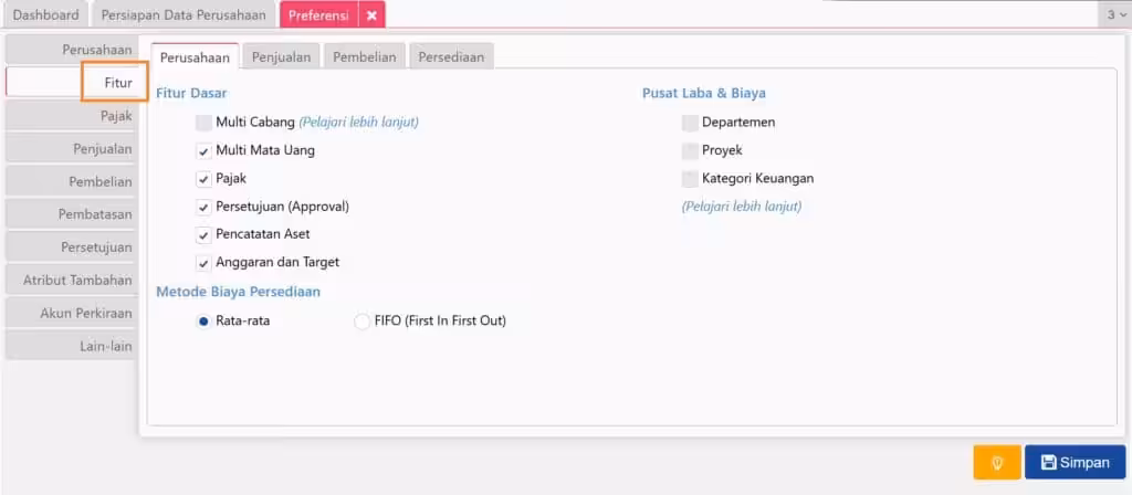 kelola fitur di Accurate Online kelola fitur di Accurate Online