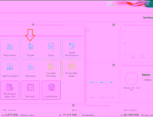 Membuat Proyek di Accurate Online